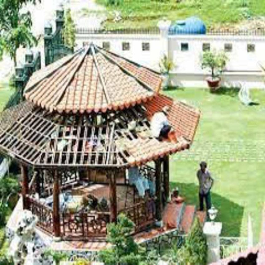 kiến trúc nhà bát giác gỗ lim truyền thống